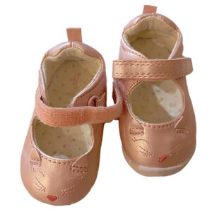 Carter's Every Step Gigi Baby Girl's Walking Mary Jane Flat, Pink 2 M US